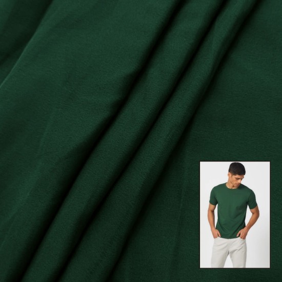 Forest Green Premium Knit T-Shirt Fabric