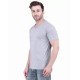 Classic Light Grey Cotton Knit T-Shirt – Casual & Informal Wear