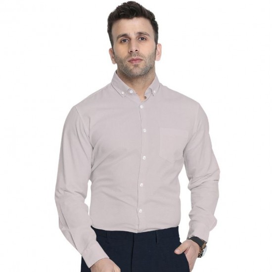 Blush Ivory Solid Premium Shirting Fabric