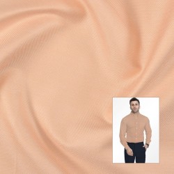 Warm Peach Solid Premium Shirting Fabric