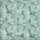 Abstract Geometry Printed Casual Shirt Fabric – Aqua Grey