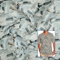 Sky Blue Fine Pinstripe Formal Shirting Fabric