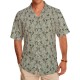 Premium Grey Leaf Print Casual Shirt Fabric