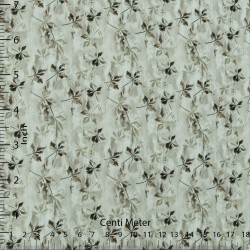 Premium Grey Leaf Print Casual Shirt Fabric