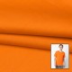 Vibrant Orange Cotton Jersey T-Shirt Fabric