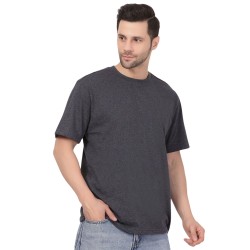 Charcoal Grey Cotton Jersey T-Shirt Fabric