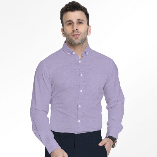 Lavender Micro-Textured Premium Shirting Fabric