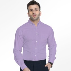 Premium Lavender Solid Formal Shirting Fabric