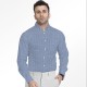 Light Blue Pinstripe Premium Shirting Fabric