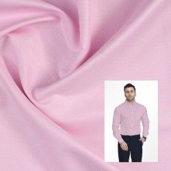Classic Baby Pink Herringbone Formal Shirting Fabric