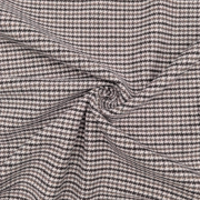 Classic Houndstooth Check Suiting Fabric – Black & White