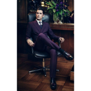 Maroon Satin Finish Suiting Fabric