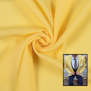 Premium Lemon Yellow Solid Suiting Fabric for Blazers & Suits