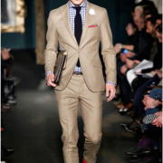 Beige Premium Suiting Fabric for Blazers & Formal Suits