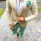 Soft Cream Beige Premium Suiting Fabric for Blazers & Suits