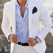 Classic White Premium Suiting Fabric