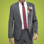 Olive Grey Premium Suiting Fabric