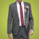 Olive Grey Premium Suiting Fabric