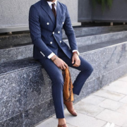 Navy Blue Premium Suiting Fabric