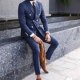 Navy Blue Premium Suiting Fabric