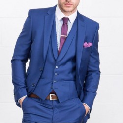 Royal Blue Solid Premium Suiting Fabric