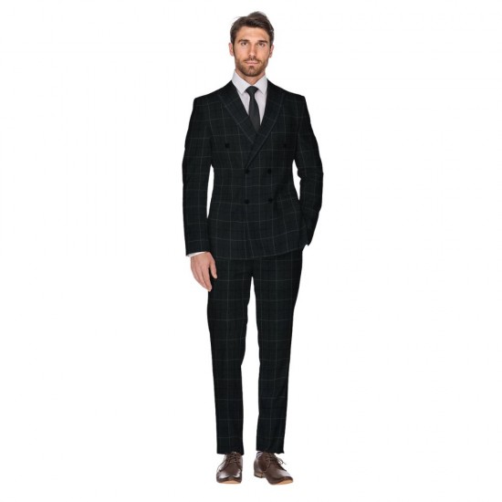 Black Box Check Suit & Trouser Fabric