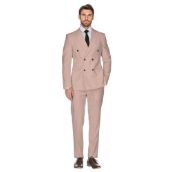 Plain Peach Premium Suit & Trouser Fabric