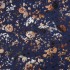 Blue Floral Metallic Pattern Bandhgala Suiting Fabric