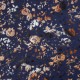 Blue Floral Metallic Pattern Bandhgala Suiting Fabric
