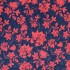 Blue & Peach Floral Bandhgala Ethnic Suiting Fabric