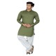 Plain Green Kurta Fabric