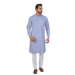 Sky Blue Plain Kurta Fabric