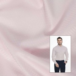 Soft Blush Pink Dobby Textured Formal Shirting Fabric