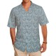 Leaf Motif Casual Shirt Fabric – Soft Grey