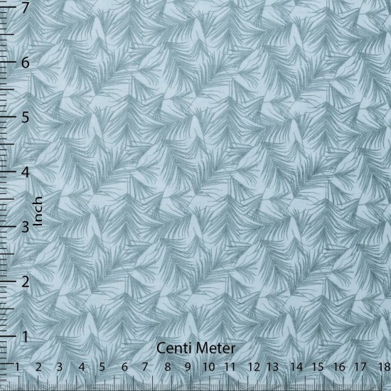 Leaf Motif Casual Shirt Fabric – Soft Grey