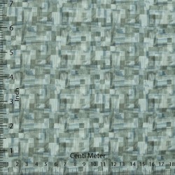 Blue Grey Abstract Check Casual Shirt Fabric