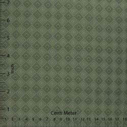 Olive Grey Diamond Print Casual Shirt Fabric