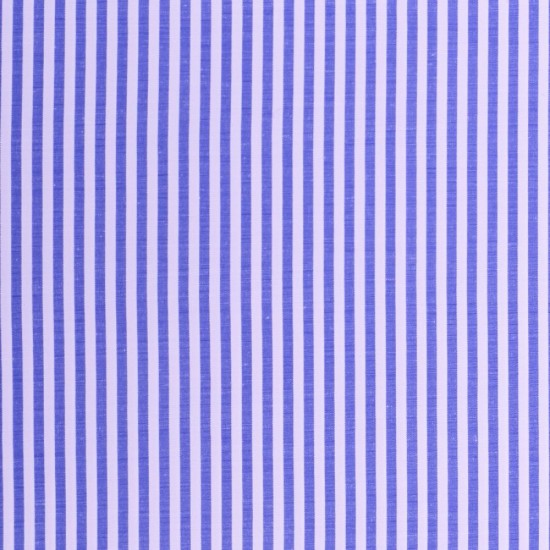 Blue and White Stripe Shirt Fabric