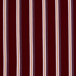 Maroon & White Stripe Shirt Fabric