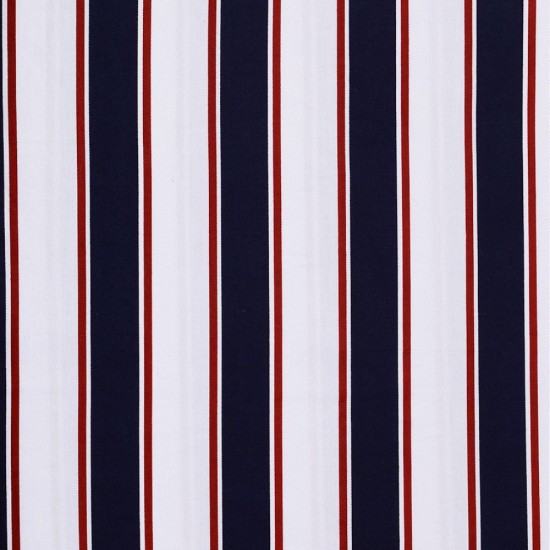 White and blackl stripe shirt fabric