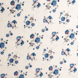 white floral shirt fabric