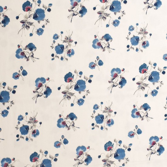 white floral shirt fabric