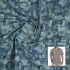 Blue Grey Abstract Block Print Casual Shirt Fabric