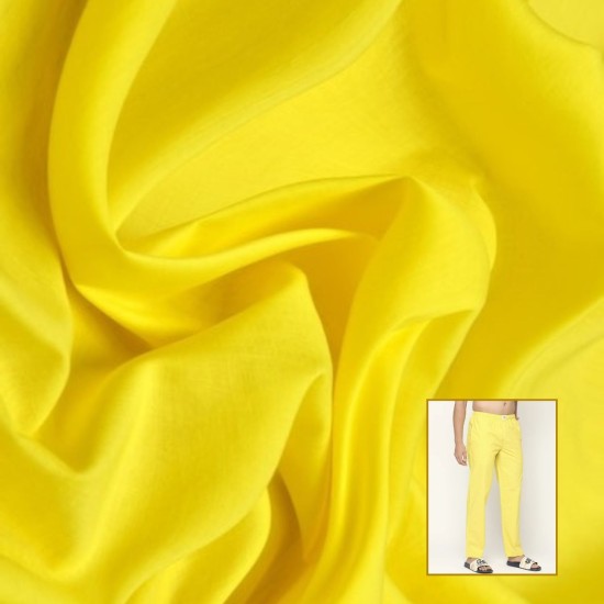 Sunshine Yellow Soft Drape Trouser Fabric