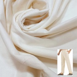 Elegant Ivory White Trouser Fabric