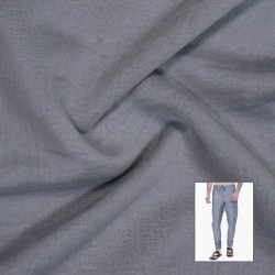 Men’s Solid Grey Casual Comfort Trouser Fabric