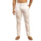 Classic White Cotton Blend Trouser Fabric