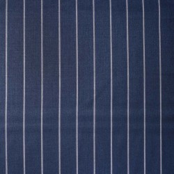 Blue stripe trouser fabric
