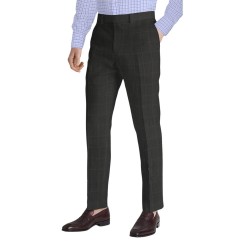 Grey box trouser fabric